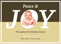 Peace & Joy card