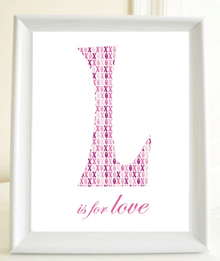 Style: L is for Love print