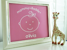 Style: Mommy+Daddy (pink) print 