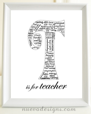 T is for Teacher 