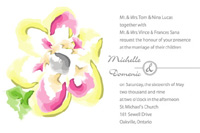 Style: One pink/yellow flower