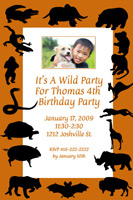 Style: Wild party invite